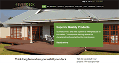 Desktop Screenshot of 4everdeck.co.za